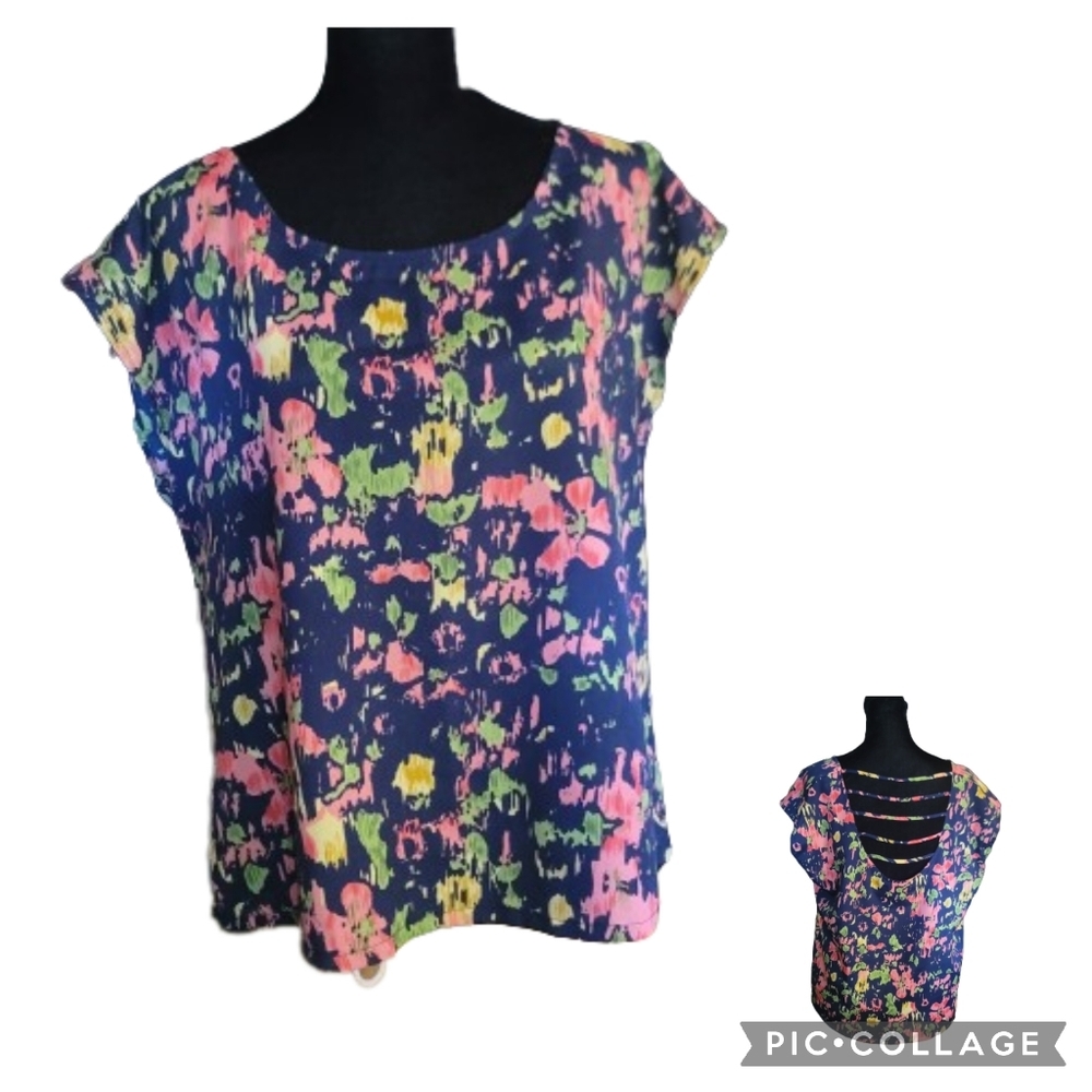 Forever 21 multi color blouse. NWOT